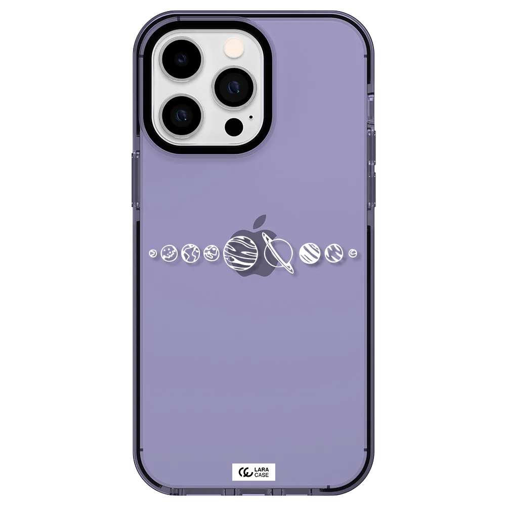 Solar System Apple iPhone 15 Pro Max impact Lilac Case