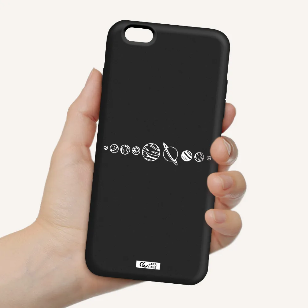 Solar System Apple iPhone 6 plus Silicone black Case