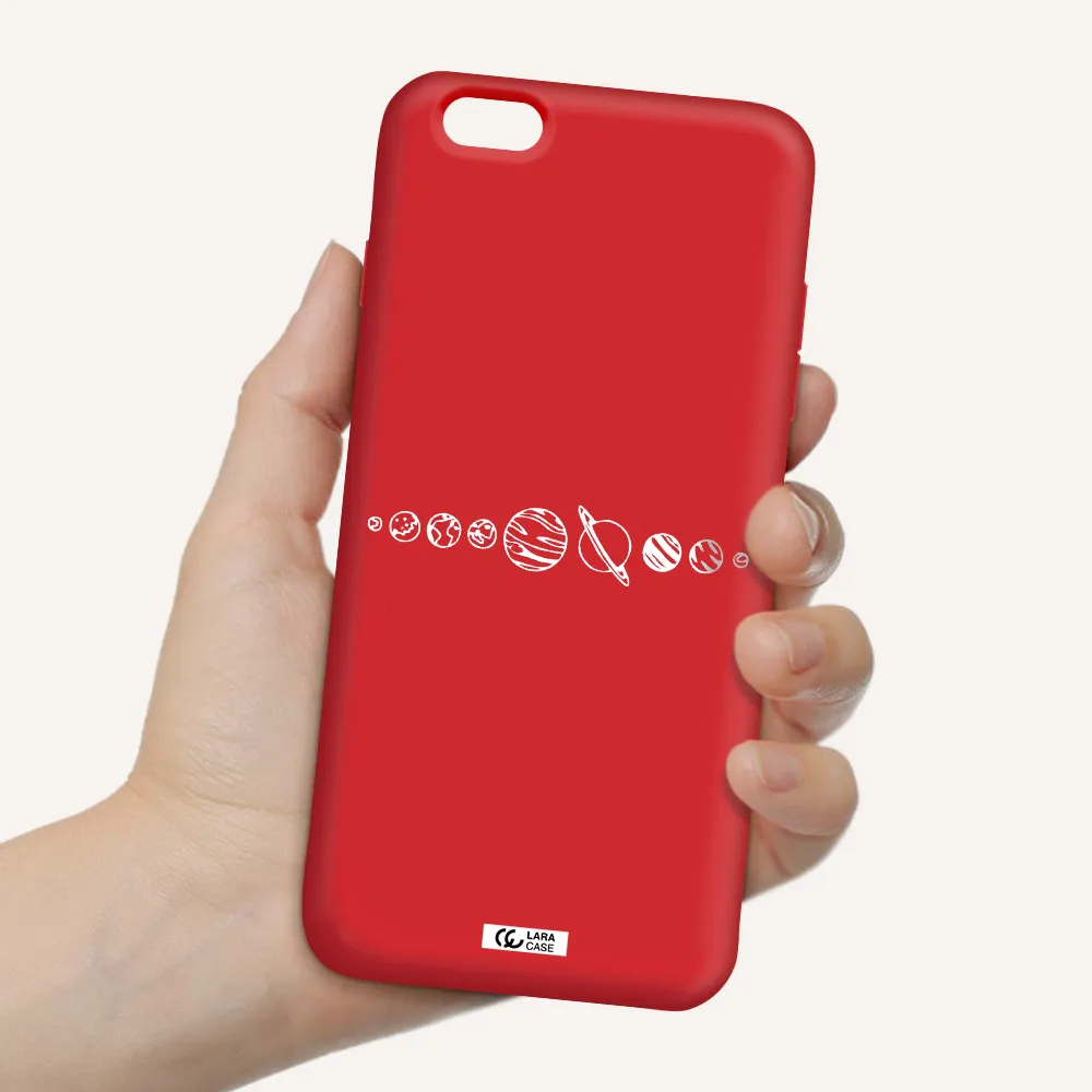 Solar System Apple iPhone 6 plus Silicone Imperial Red Case