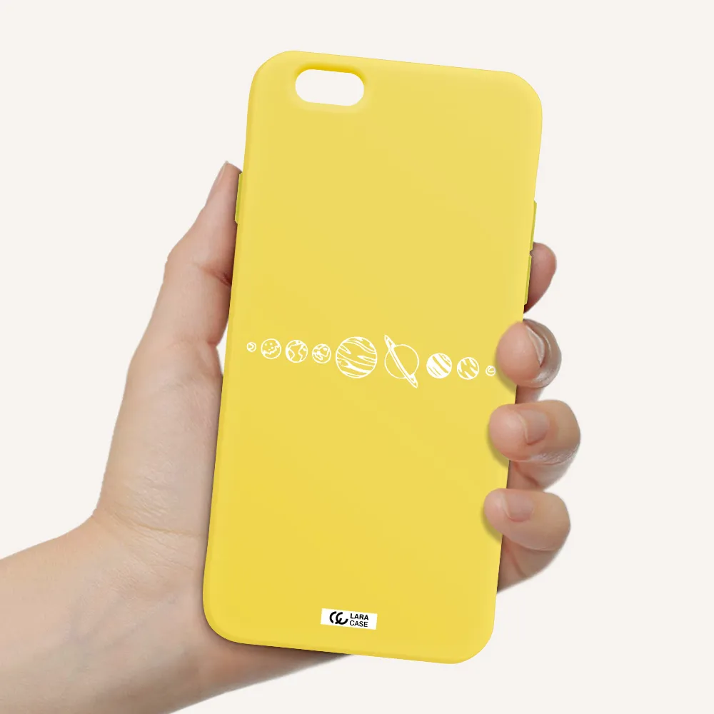 Solar System Apple iPhone 6 Silicone canary yellow Case