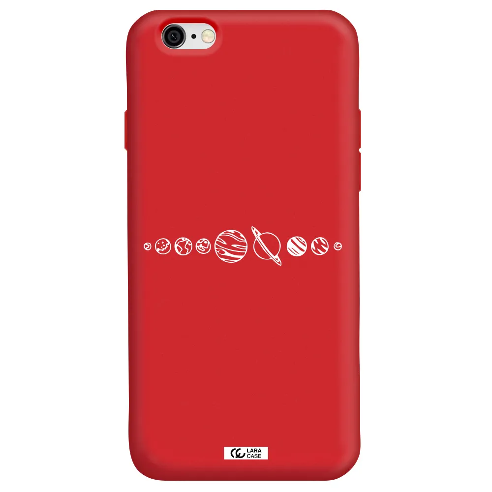 Solar System Apple iPhone 6 Silicone Imperial Red Case