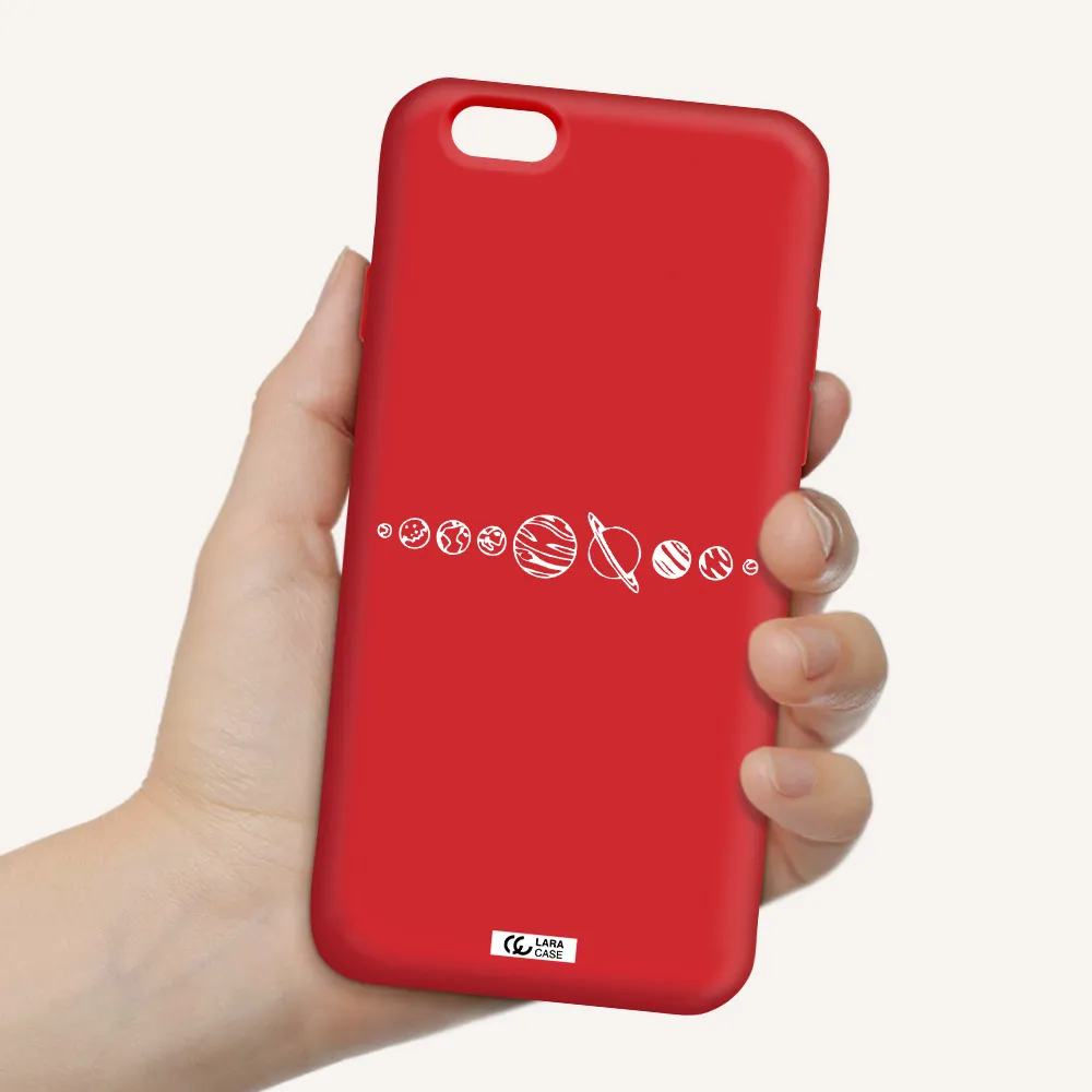 Solar System Apple iPhone 6 Silicone Imperial Red Case