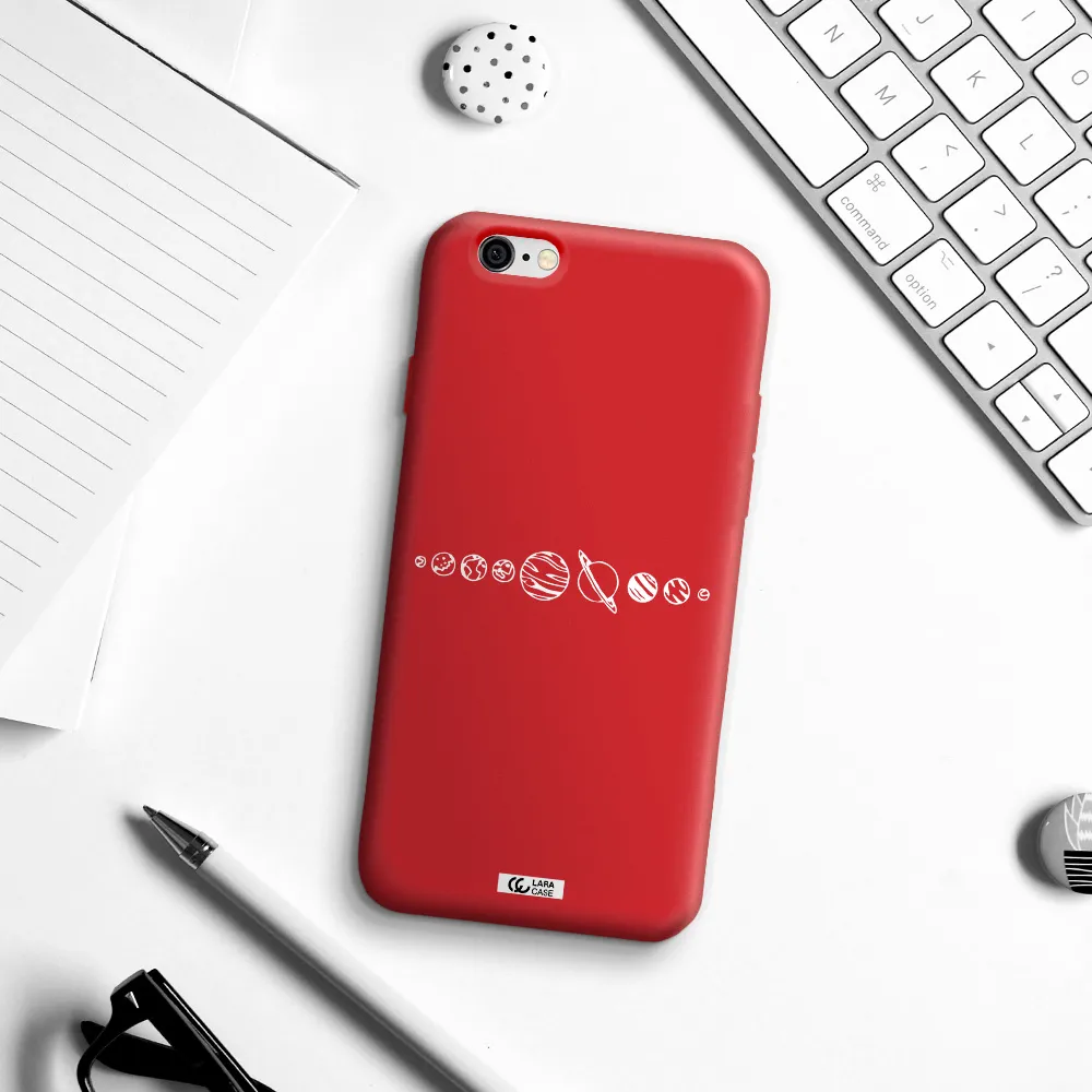 Solar System Apple iPhone 6 Silicone Imperial Red Case