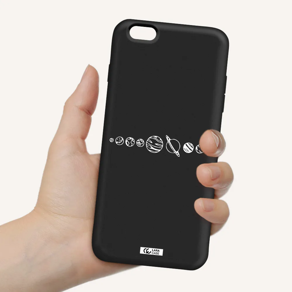 Solar System Apple iPhone 6S Silicone black Case