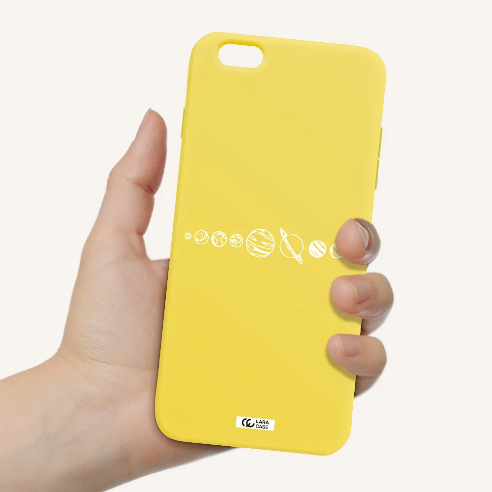 Solar System Apple iPhone 6S Silicone canary yellow Case