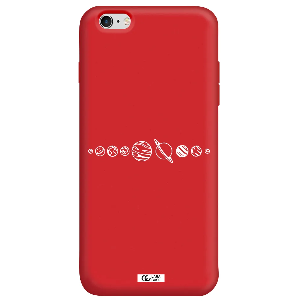 Solar System Apple iPhone 6S Silicone Imperial Red Case