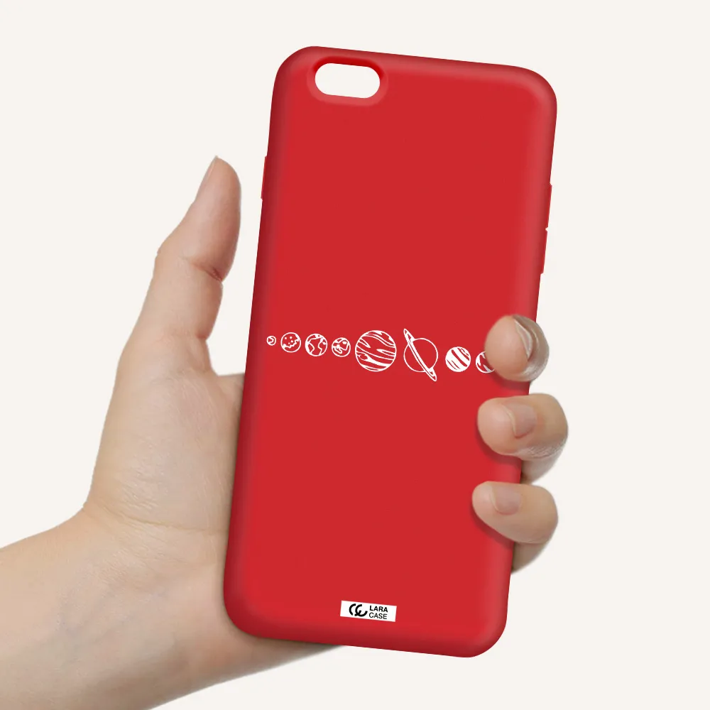 Solar System Apple iPhone 6S Silicone Imperial Red Case