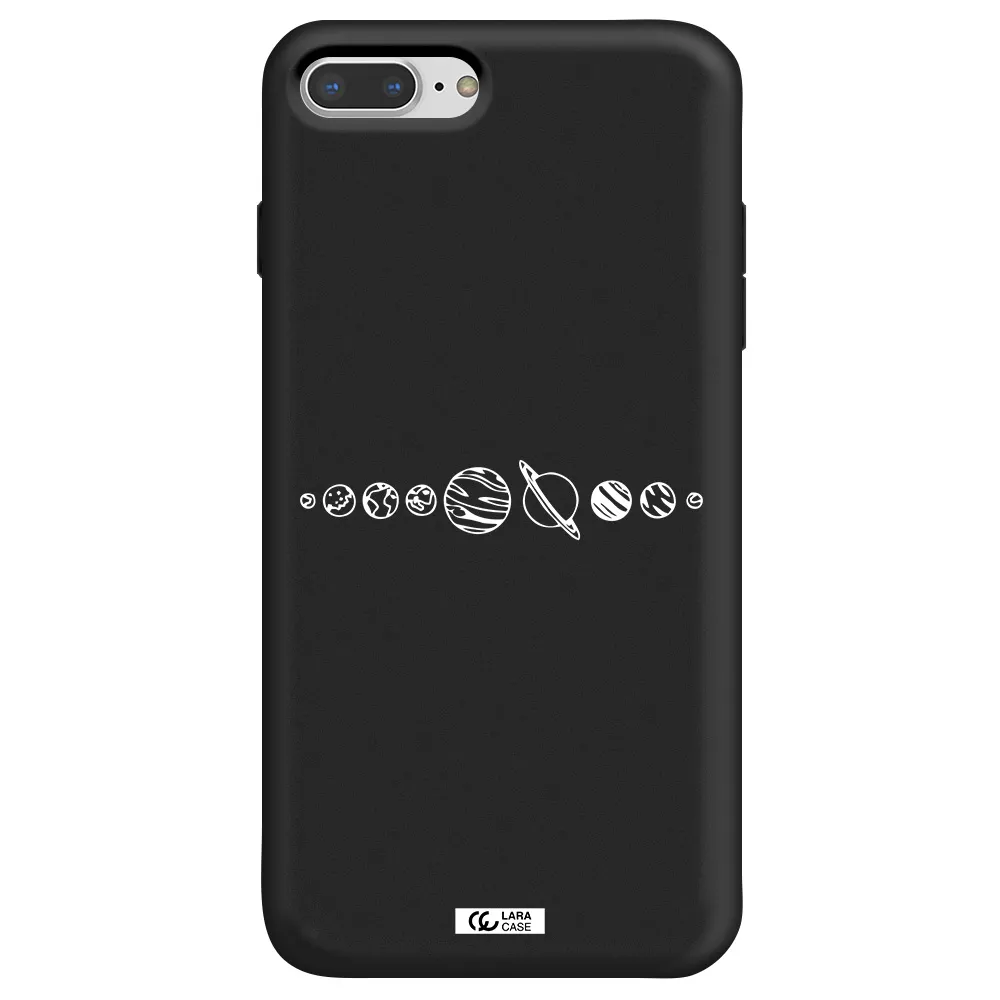Solar System Apple iPhone 7 plus Silicone black Case