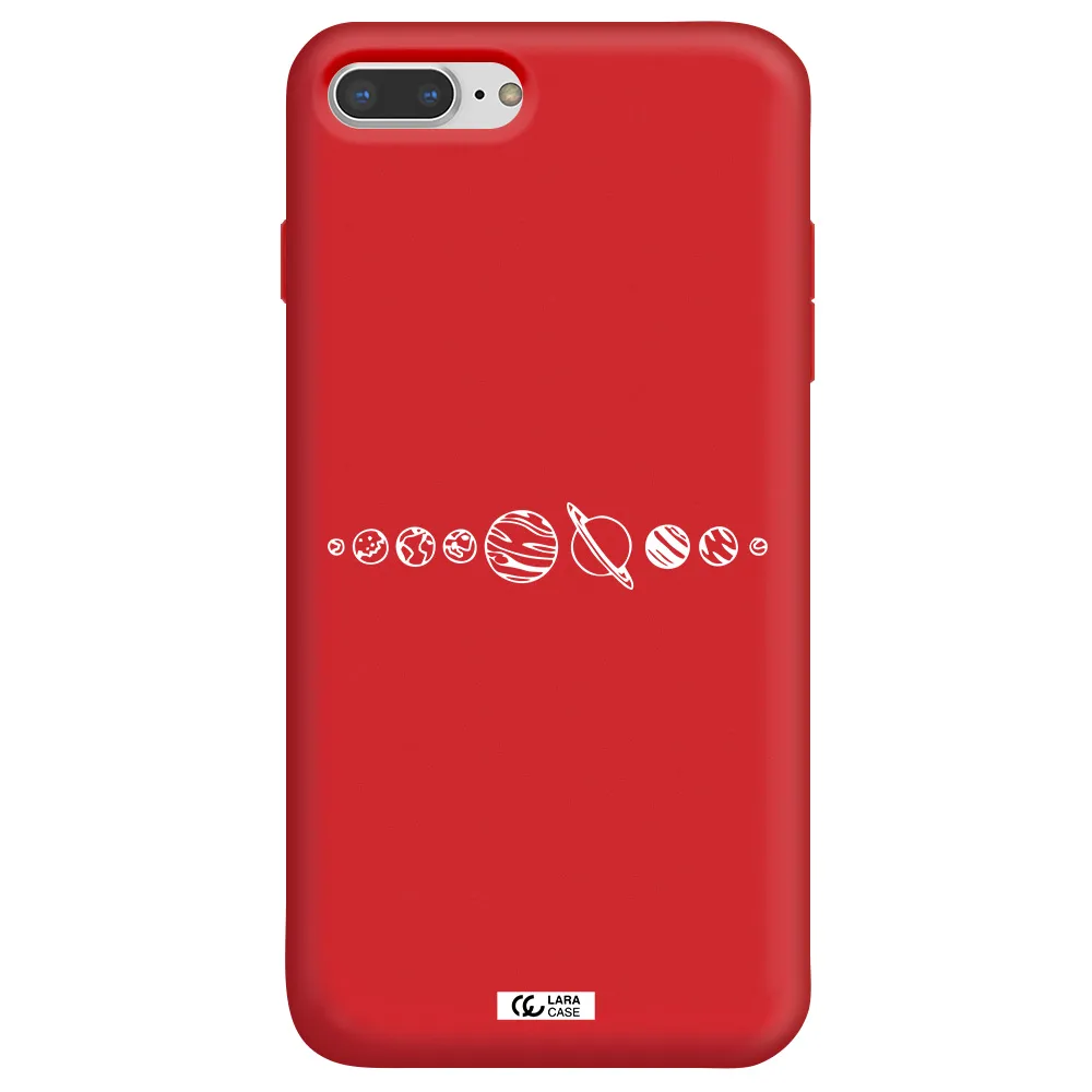 Solar System Apple iPhone 7 plus Silicone Imperial Red Case