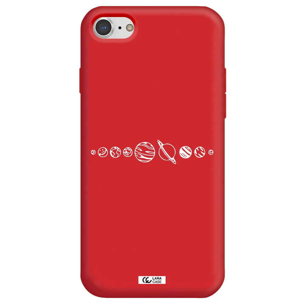 Solar System Apple iPhone 7 Silicone Imperial Red Case