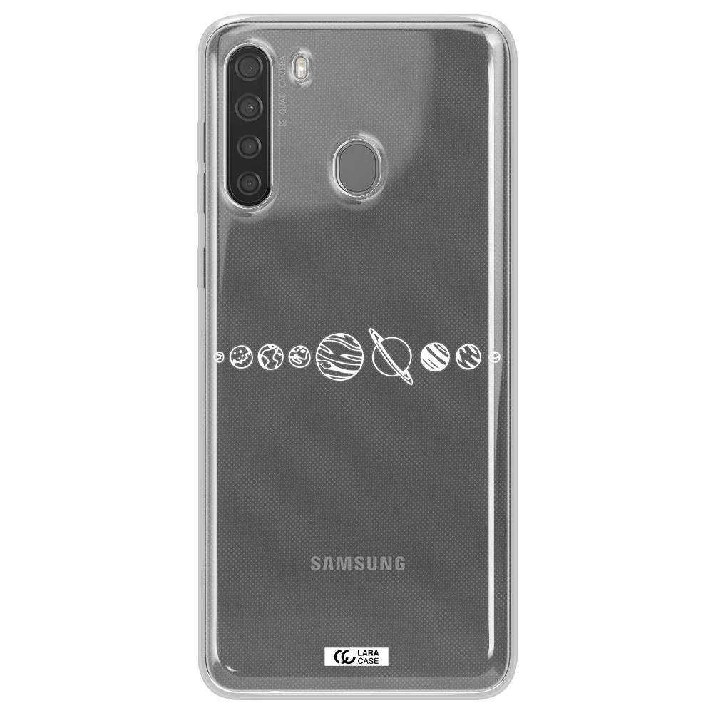 Solar System Samsung A21 Clear TPU Case