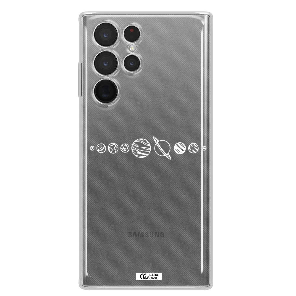 Solar System Samsung S 22 Ultra Clear TPU Case