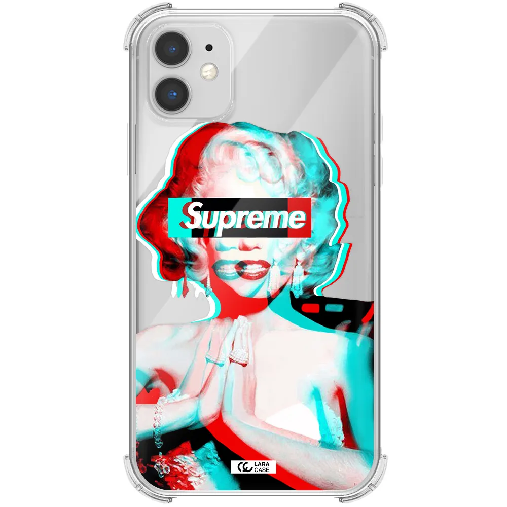 Marilyn Monroe Supreme Apple iPhone 11 Clear PC Case