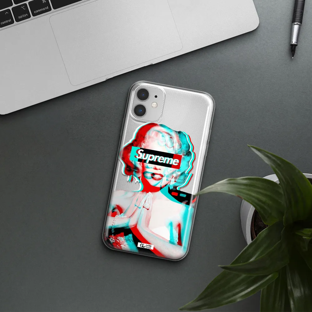 Marilyn Monroe Supreme Apple iPhone 11 Clear TPU Case