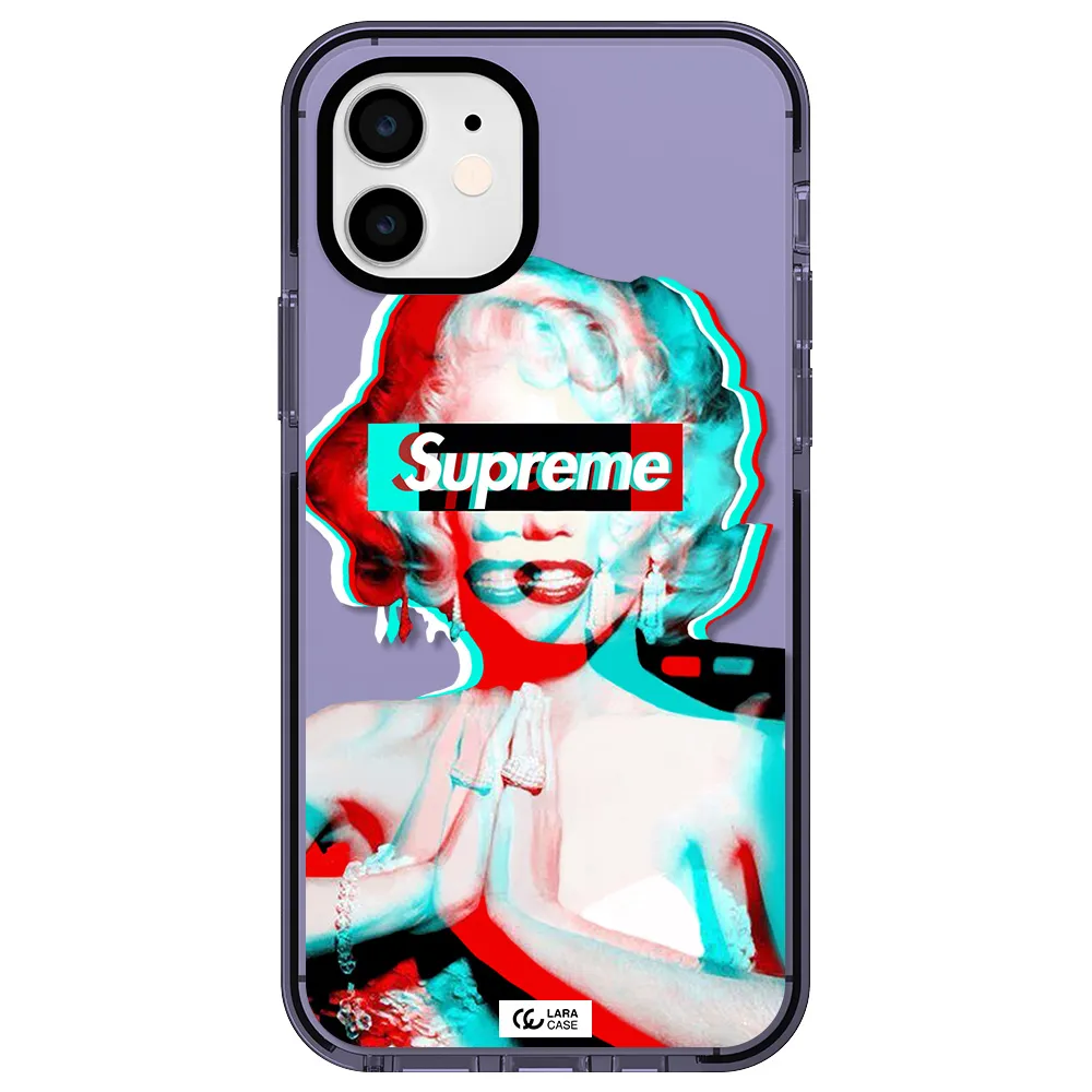 Marilyn Monroe Supreme Apple iPhone 11 impact Lilac Case