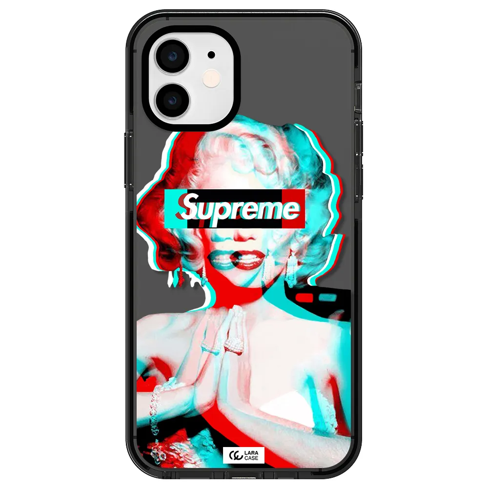 Marilyn Monroe Supreme Apple iPhone 11 impact Smoke Black Case