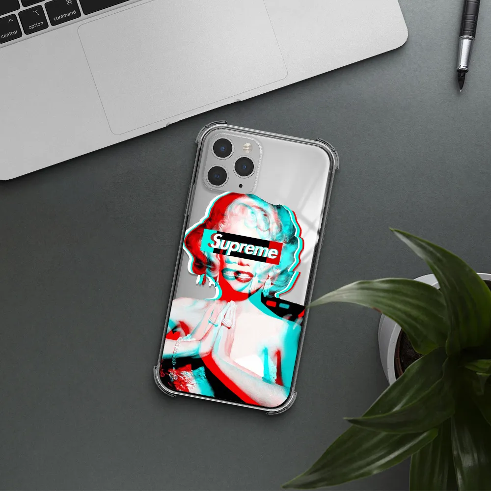 Marilyn Monroe Supreme Apple iPhone 11 pro Clear PC Case