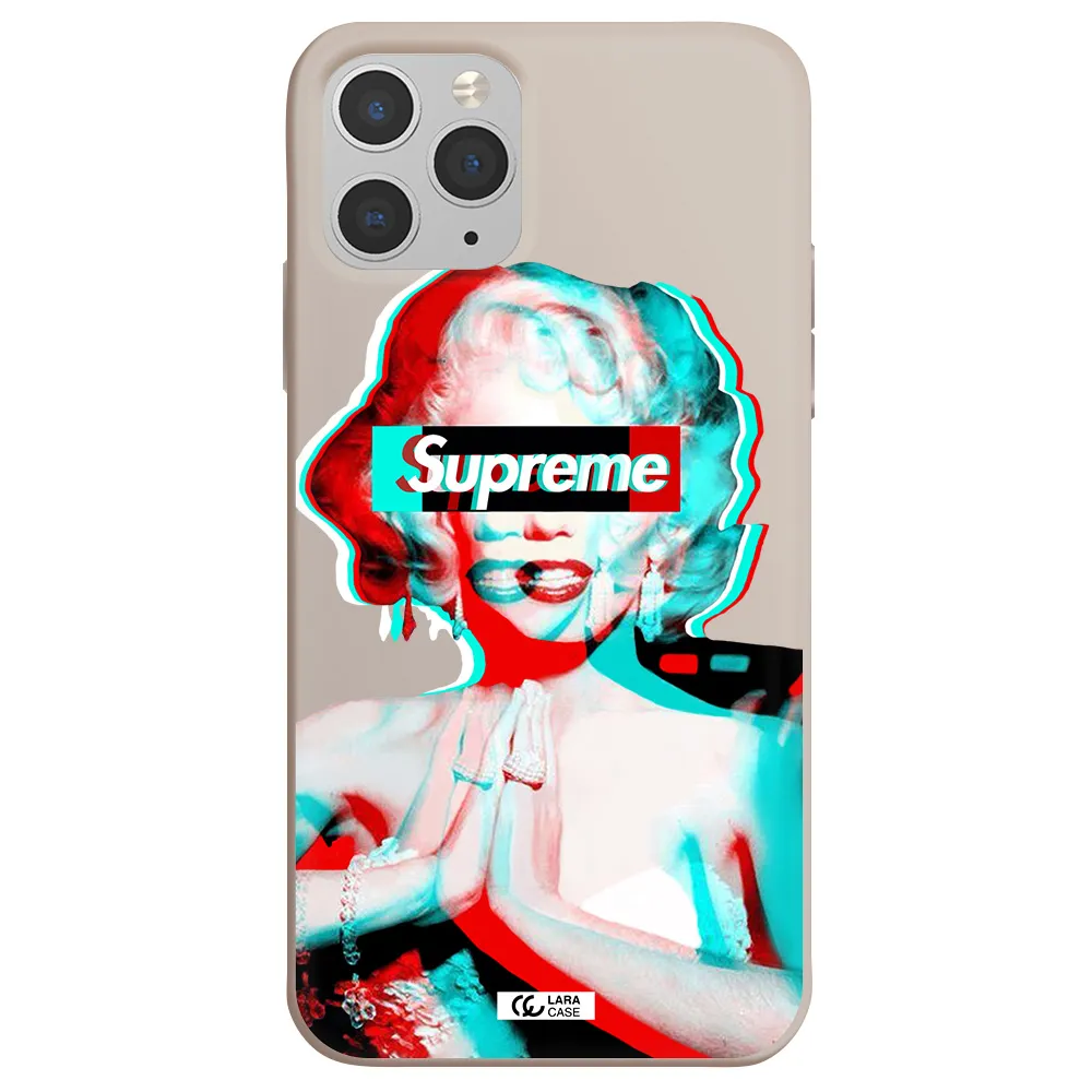 Marilyn Monroe Supreme Apple iPhone 11 pro max Silicone Stone Case