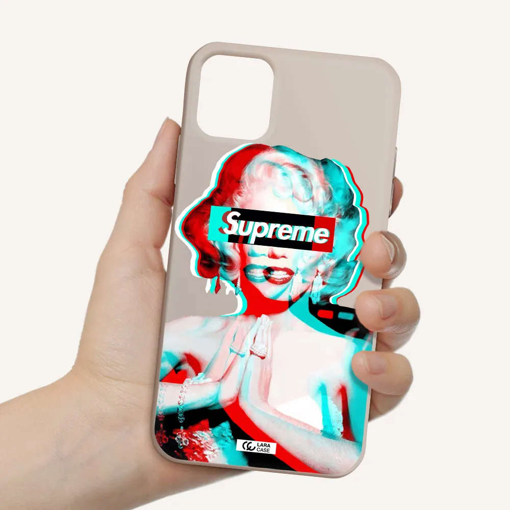 Marilyn Monroe Supreme Apple iPhone 11 Silicone Stone Case