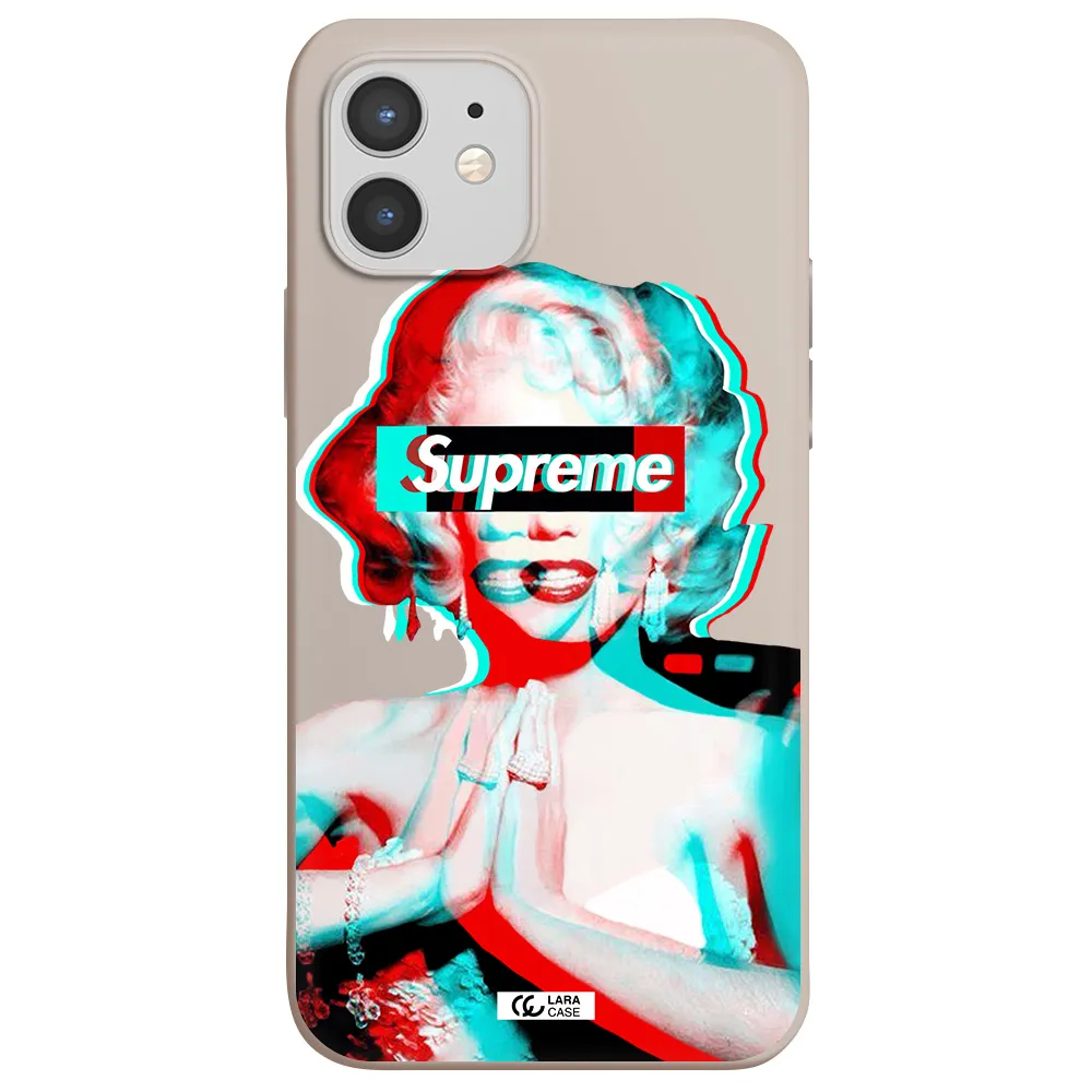 Marilyn Monroe Supreme Apple iPhone 12 mini Silicone Stone Case