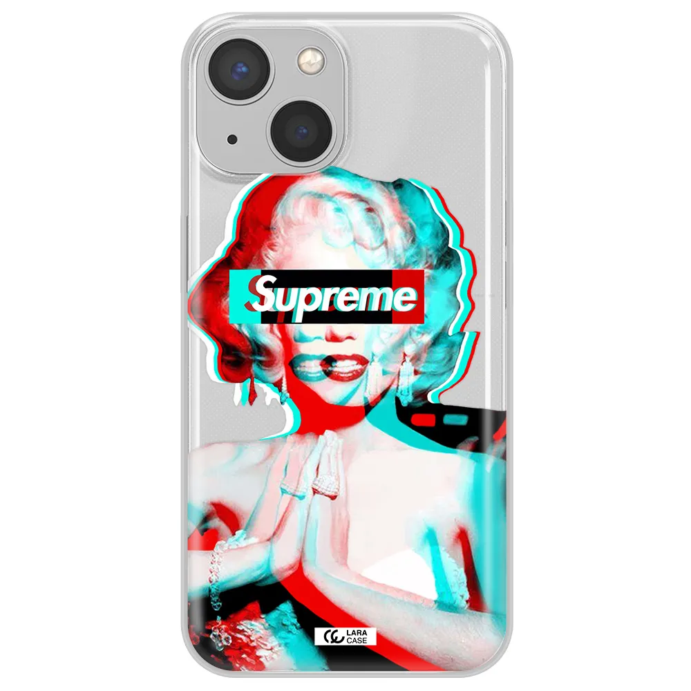 Marilyn Monroe Supreme Apple iPhone 13 Clear TPU Case