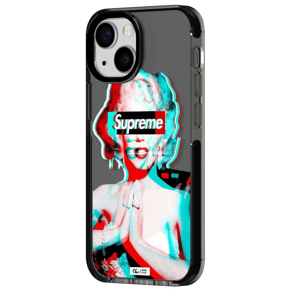 Marilyn Monroe Supreme Apple iPhone 13 mini impact Smoke Black Case