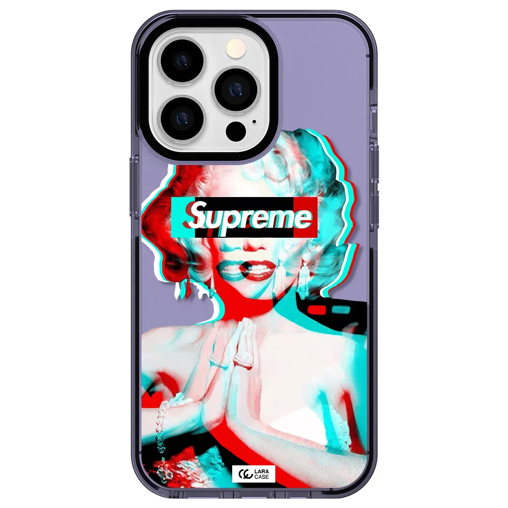 Marilyn Monroe Supreme Apple iPhone 13 Pro impact Lilac Case