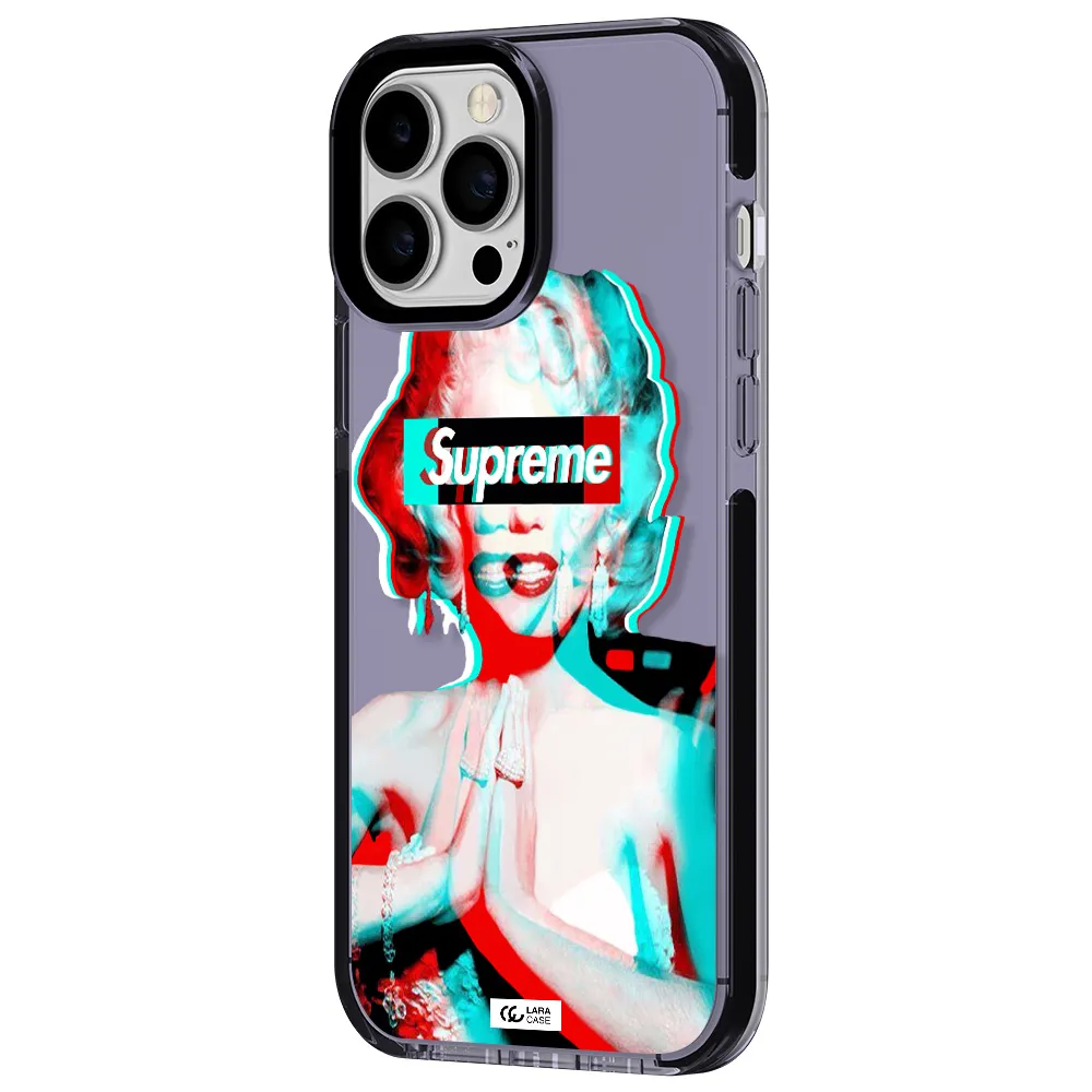 Marilyn Monroe Supreme Apple iPhone 13 Pro Max impact Lilac Case