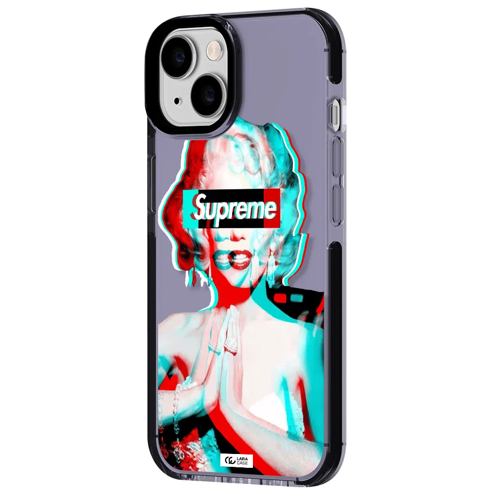 Marilyn Monroe Supreme Apple iPhone 14 impact Lilac Case