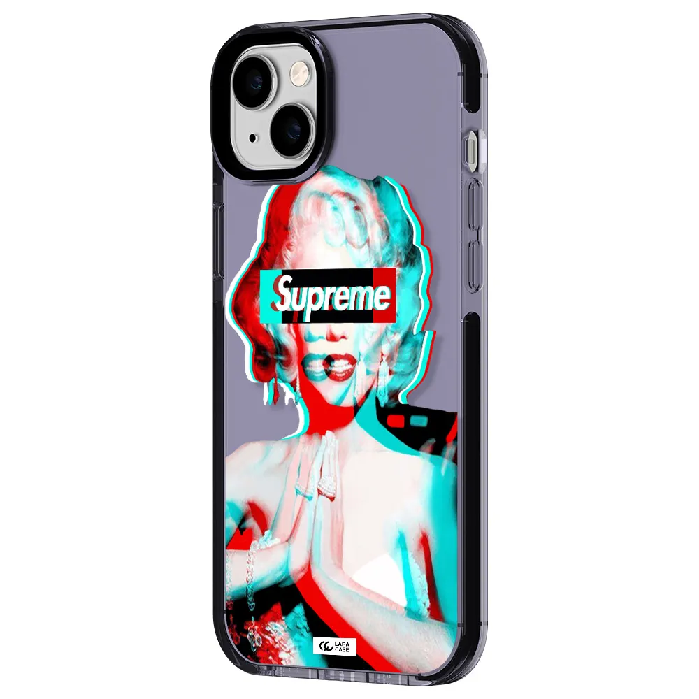 Marilyn Monroe Supreme Apple iPhone 14 plus impact Lilac Case
