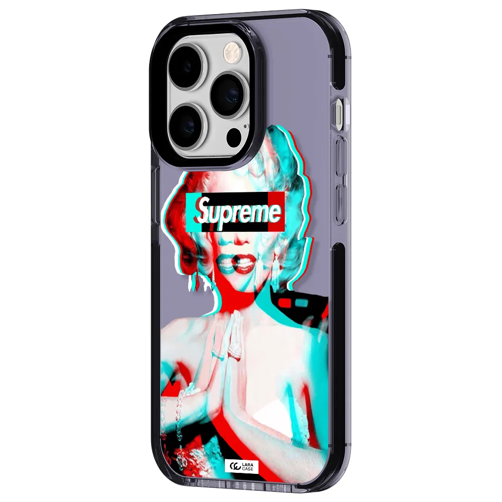 Marilyn Monroe Supreme Apple iPhone 14 pro impact Lilac Case