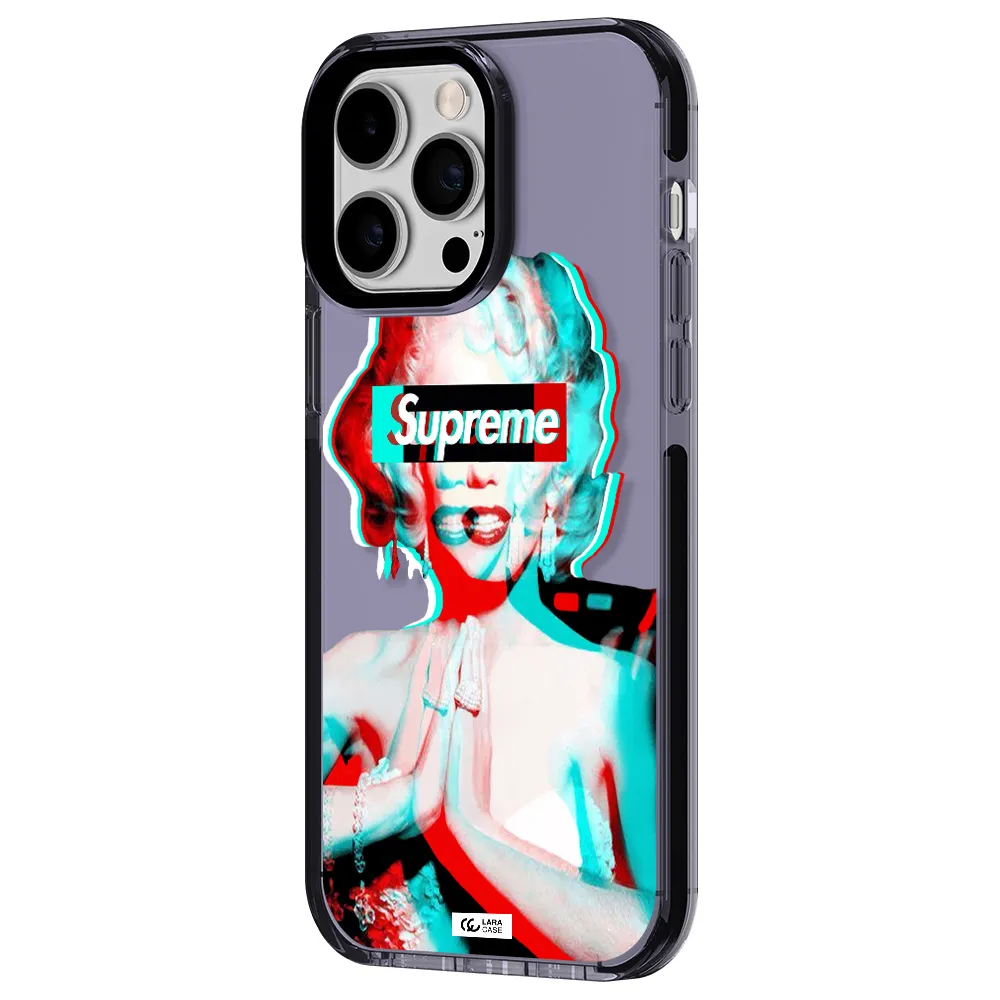 Marilyn Monroe Supreme Apple iPhone 14 pro max impact Lilac Case