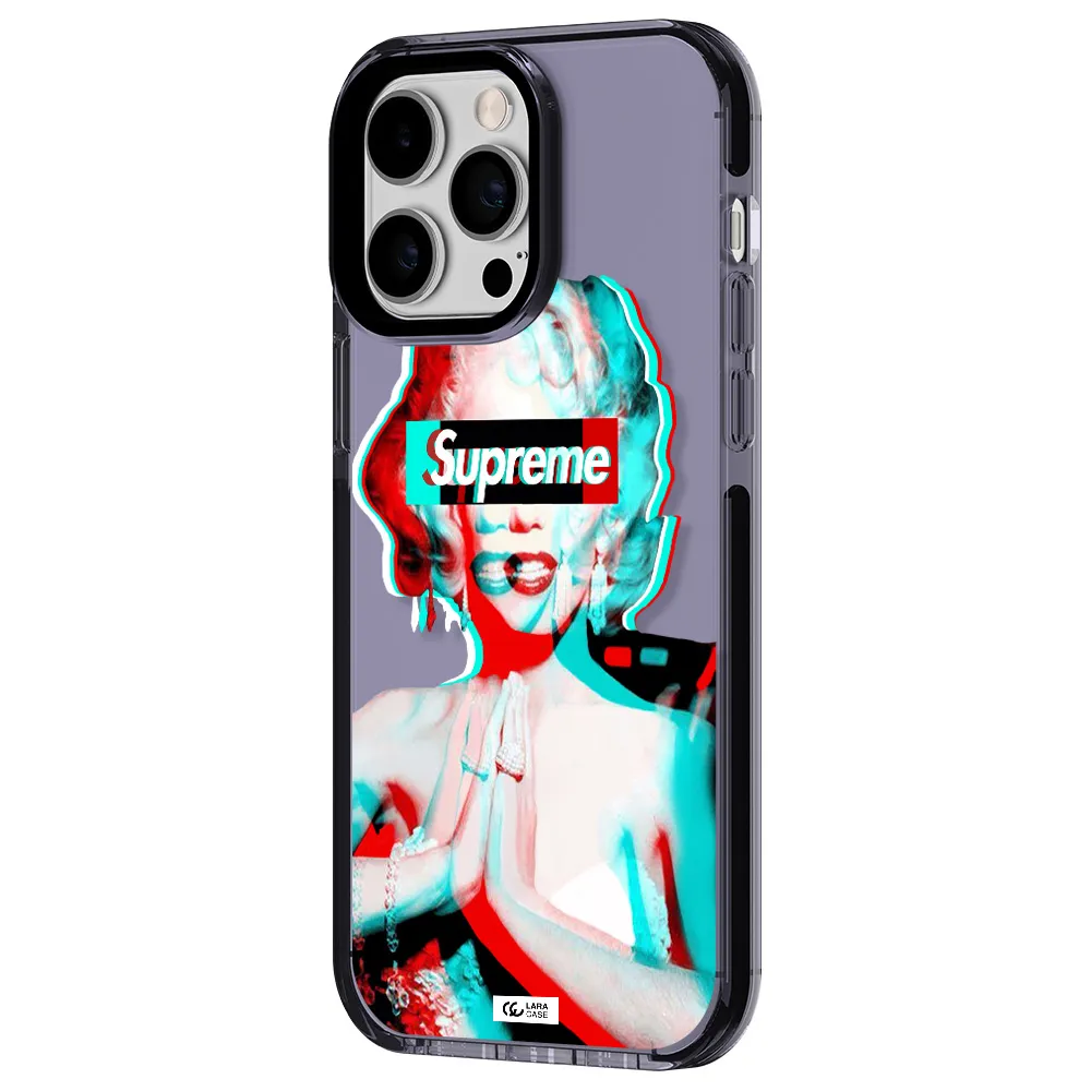 Marilyn Monroe Supreme Apple iPhone 15 Pro impact Lilac Case