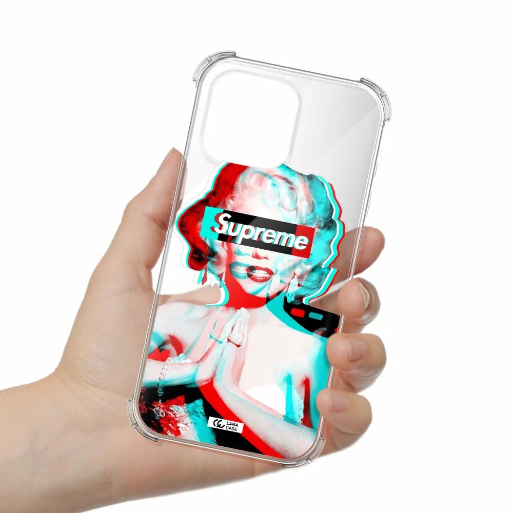 Marilyn Monroe Supreme Apple Iphone 16 Pro Max Clear Pc Case
