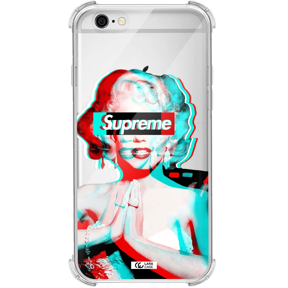Marilyn Monroe Supreme Apple iPhone 6 Clear PC Case