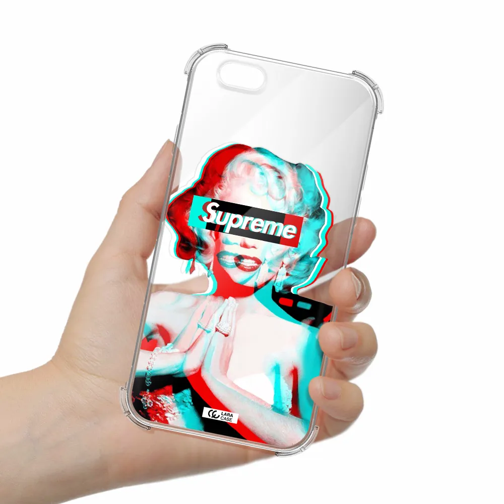 Marilyn Monroe Supreme Apple iPhone 6 Clear PC Case
