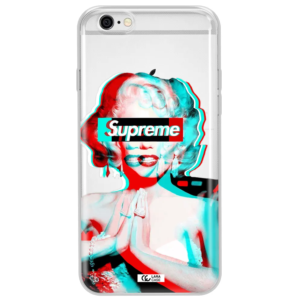 Marilyn Monroe Supreme Apple iPhone 6 Clear TPU Case
