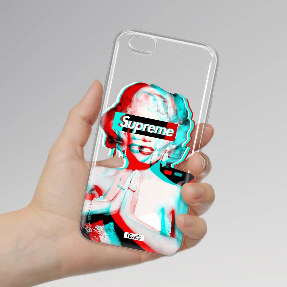 Marilyn Monroe Supreme Apple iPhone 6 Clear TPU Case