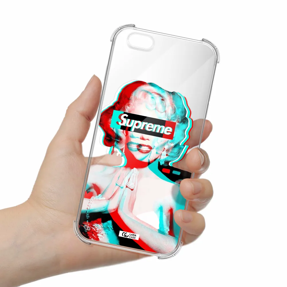 Marilyn Monroe Supreme Apple iPhone 6 plus Clear PC Case
