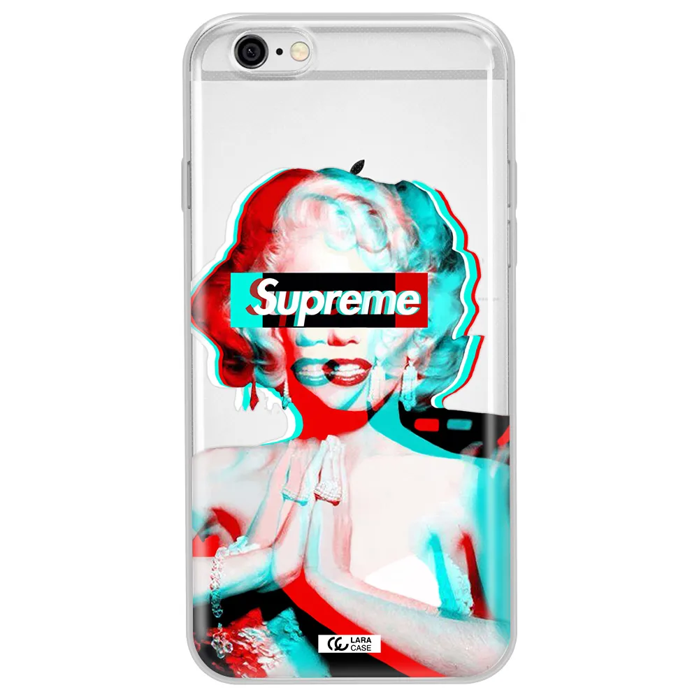 Marilyn Monroe Supreme Apple iPhone 6 plus Clear TPU Case