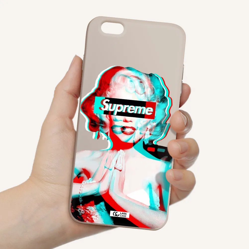 Marilyn Monroe Supreme Apple iPhone 6 plus Silicone Stone Case
