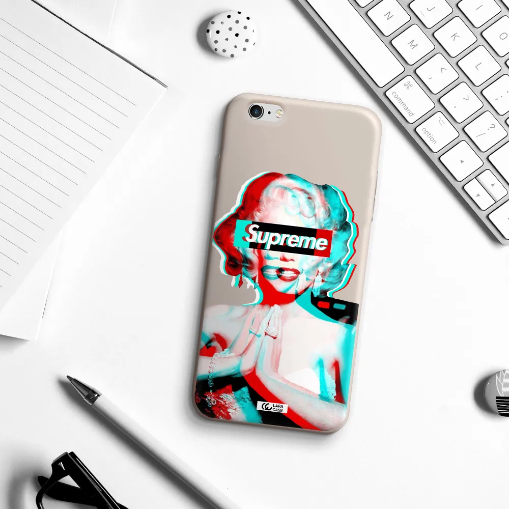 Marilyn Monroe Supreme Apple iPhone 6 plus Silicone Stone Case