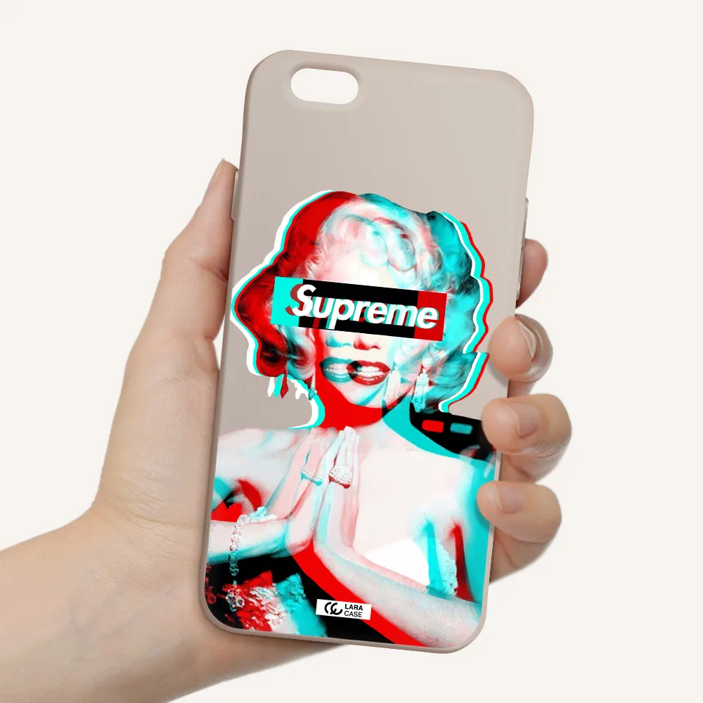 Marilyn Monroe Supreme Apple iPhone 6 Silicone Stone Case