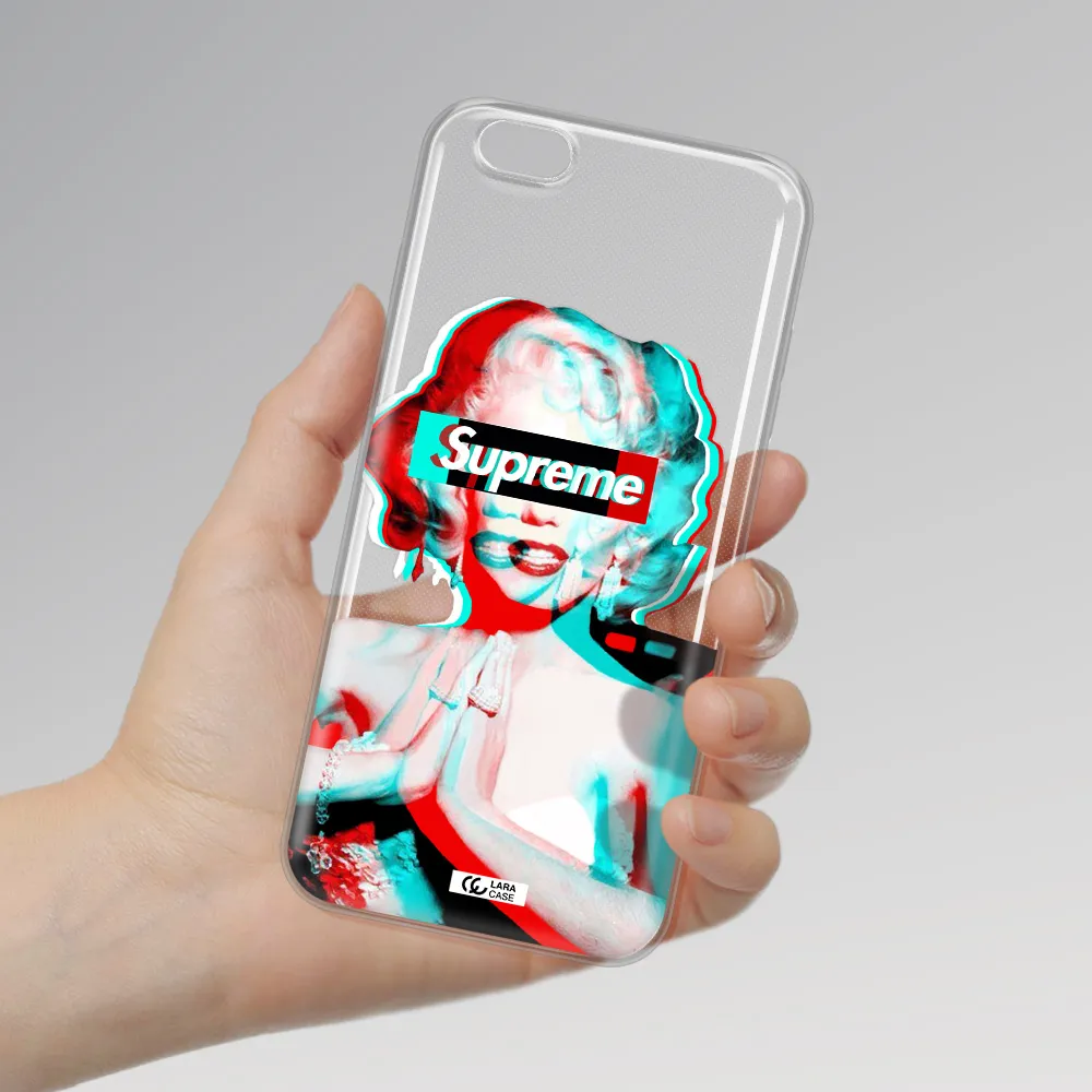 Marilyn Monroe Supreme Apple iPhone 6S Clear TPU Case