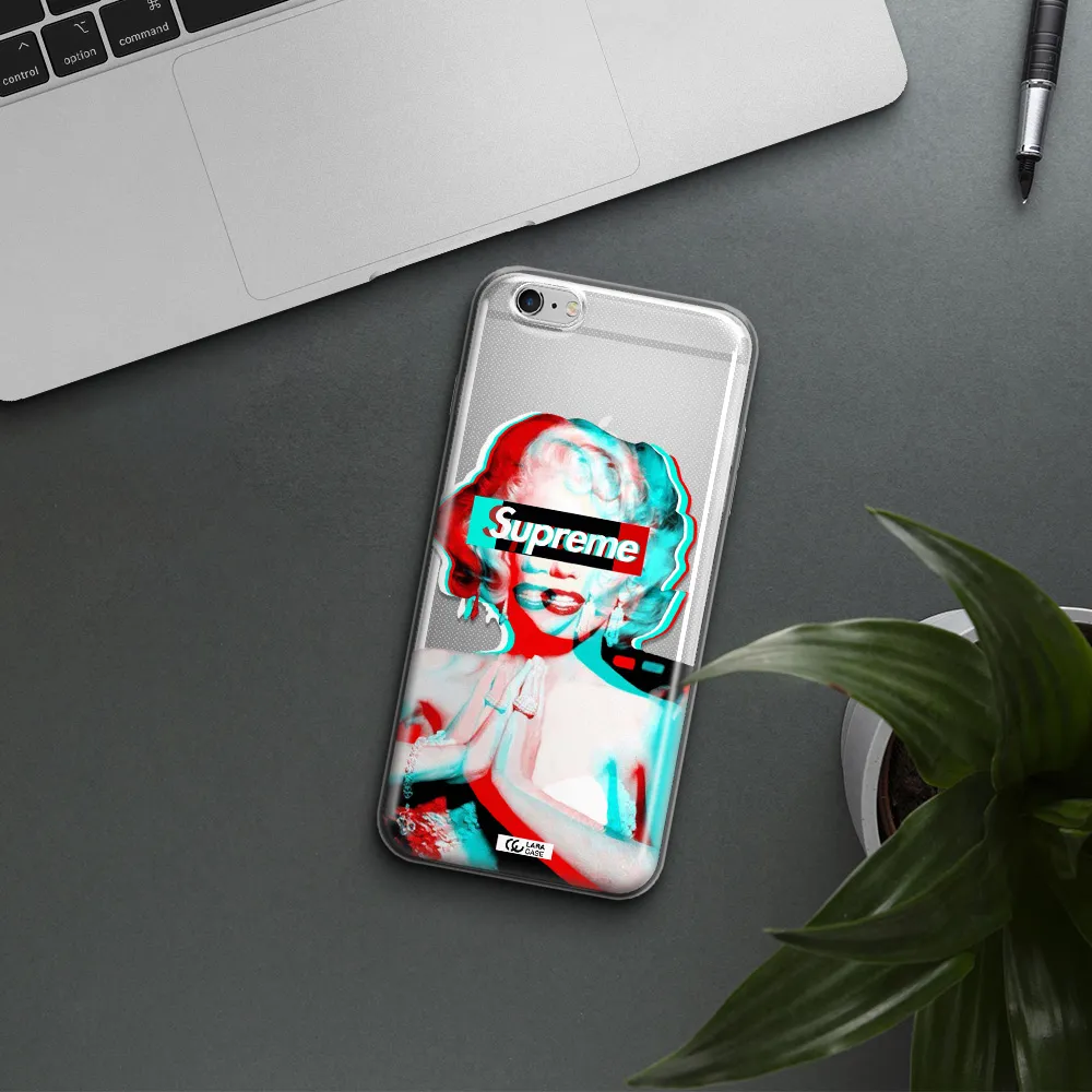 Marilyn Monroe Supreme Apple iPhone 6S Clear TPU Case