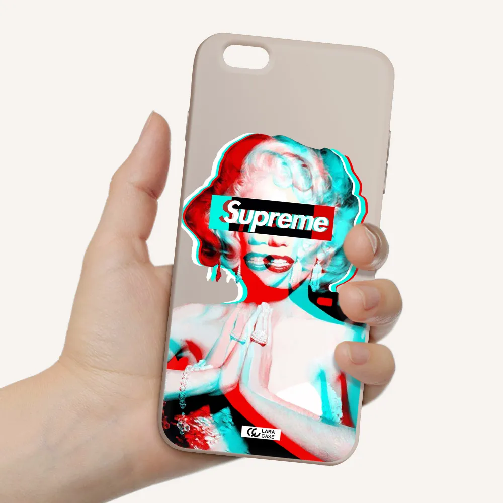 Marilyn Monroe Supreme Apple iPhone 6S Silicone Stone Case