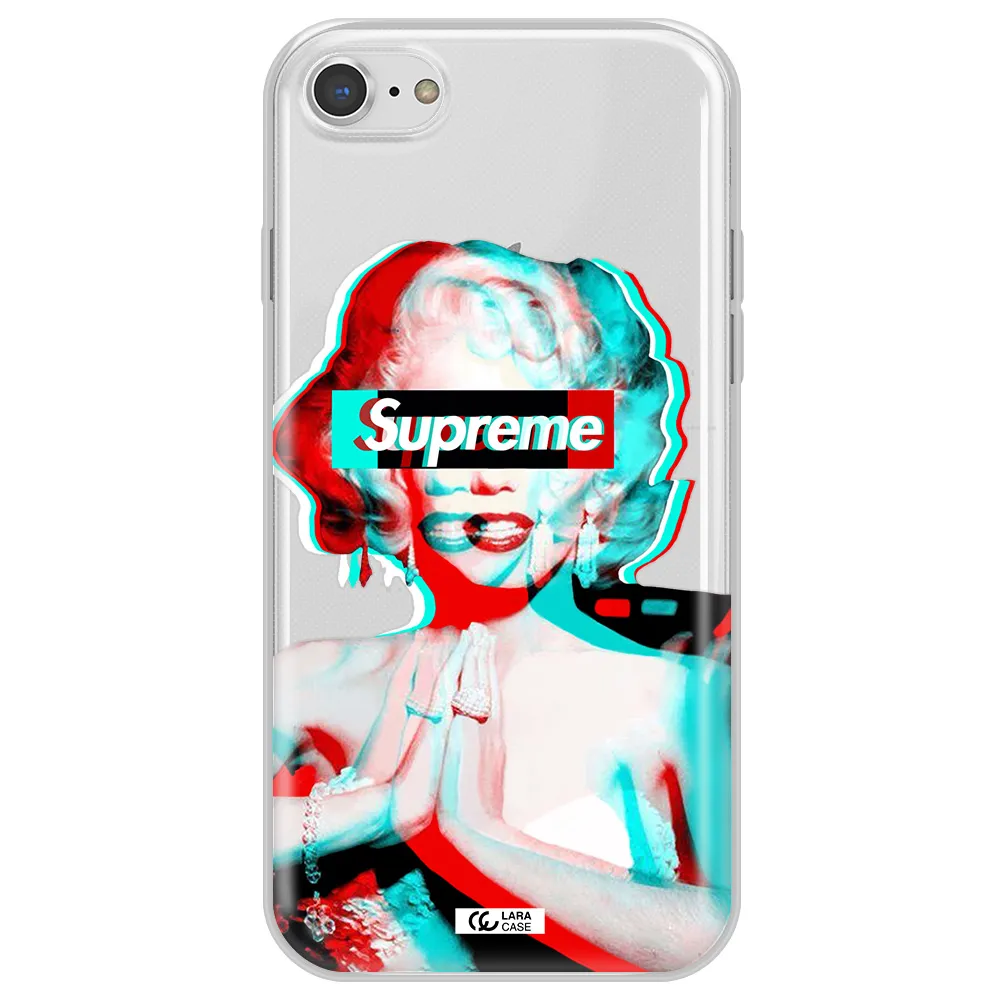 Marilyn Monroe Supreme Apple iPhone 7 Clear TPU Case