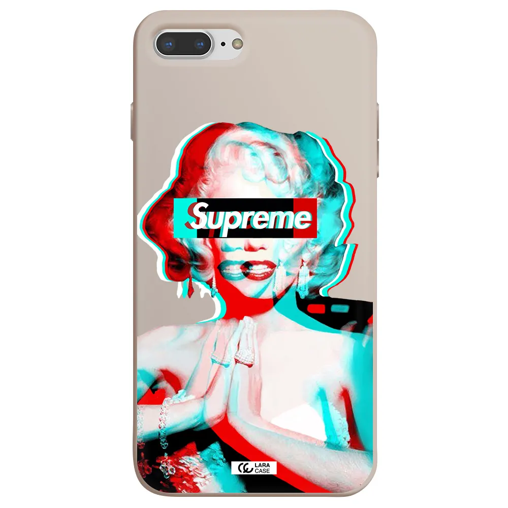Marilyn Monroe Supreme Apple iPhone 7 plus Silicone Stone Case
