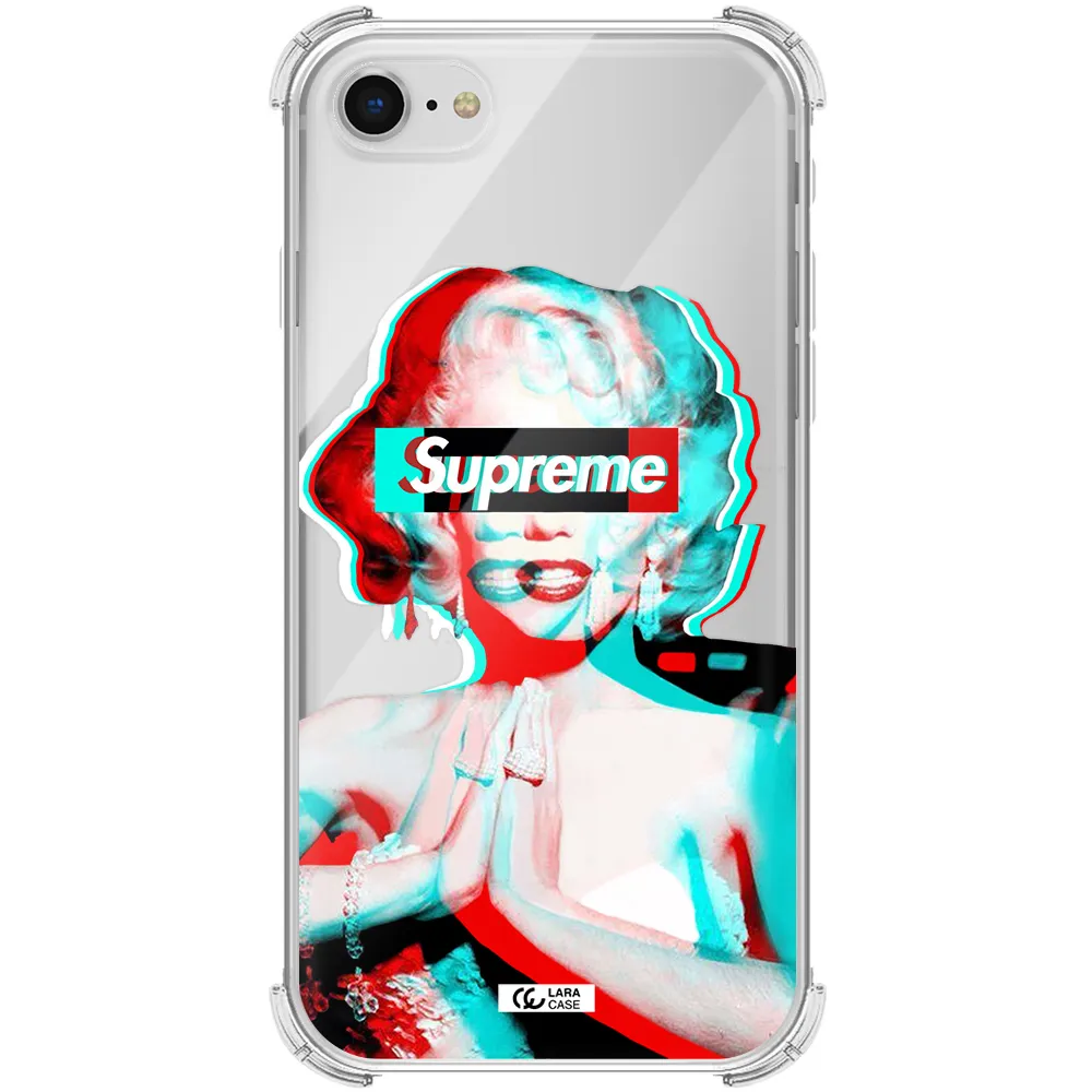 Marilyn Monroe Supreme Apple iPhone se 2020 Clear PC Case