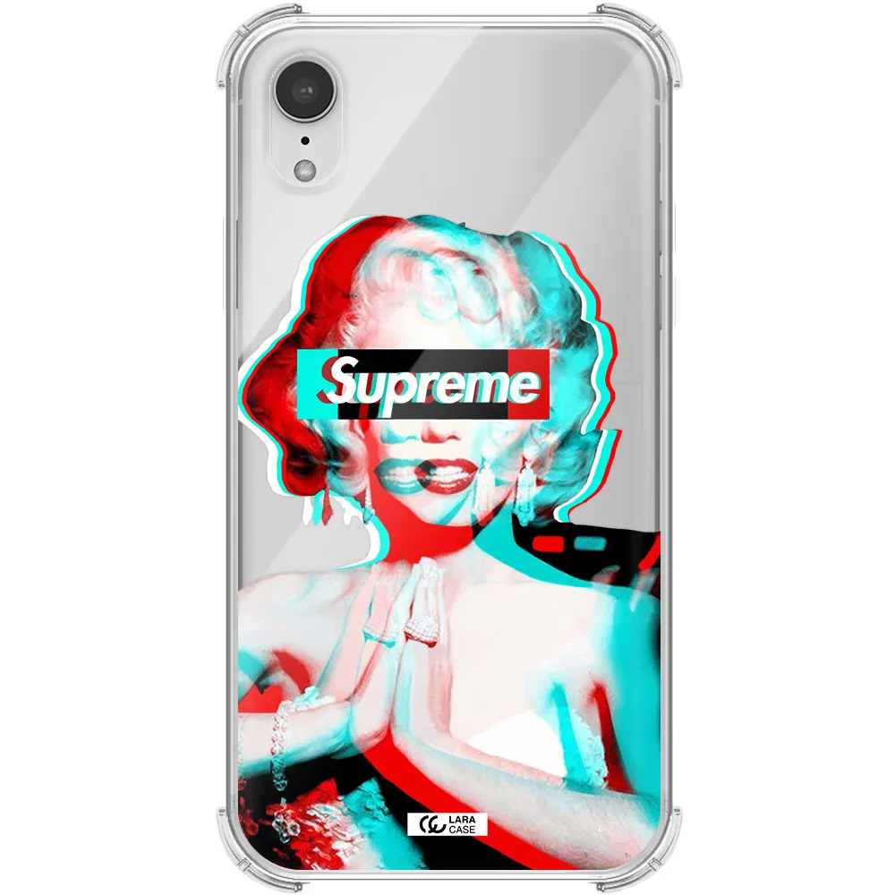 Marilyn Monroe Supreme Apple iPhone XR Clear PC Case